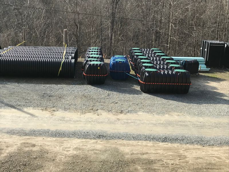 Sale of septic and drain field products.