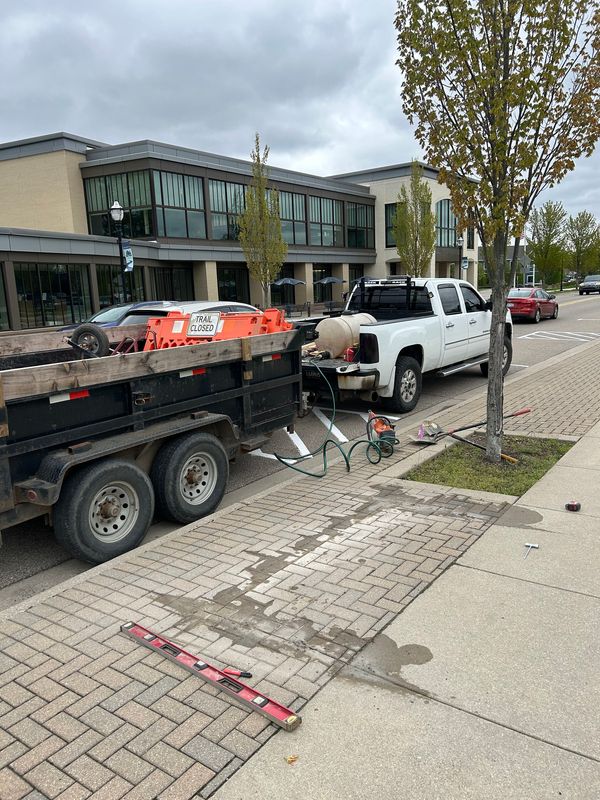 Prepping Downtown Ada for New Public Benches