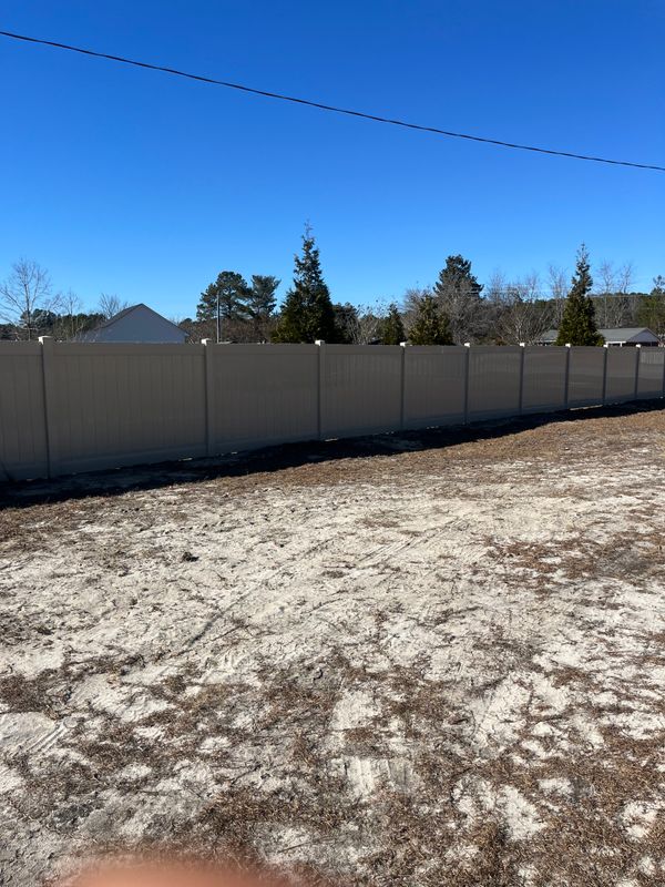 Vinyl fence 