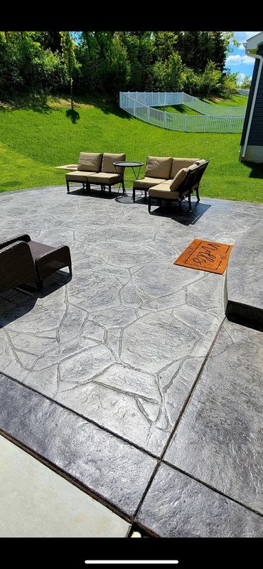 Stamped Concrete Installation