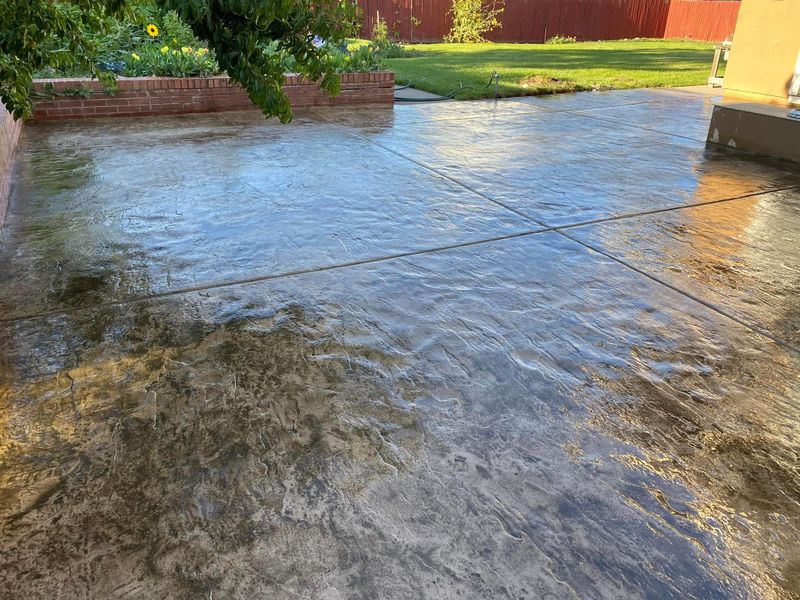 Back Patio/Stamped Color