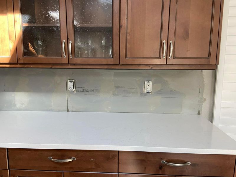 Backsplash Install 