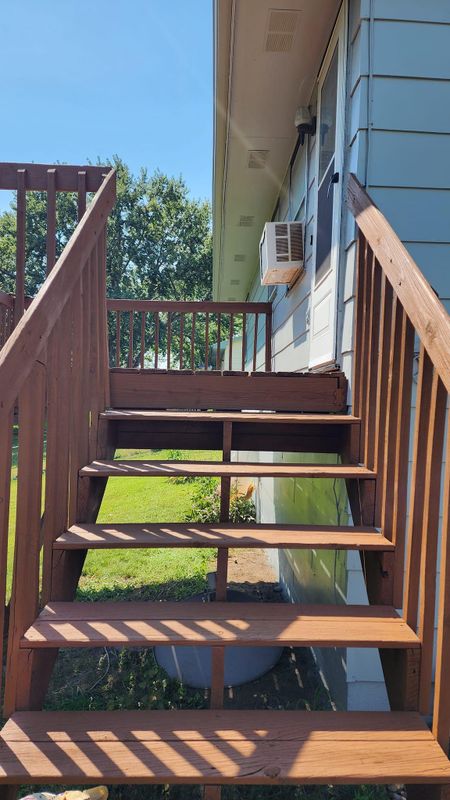 Deck staining