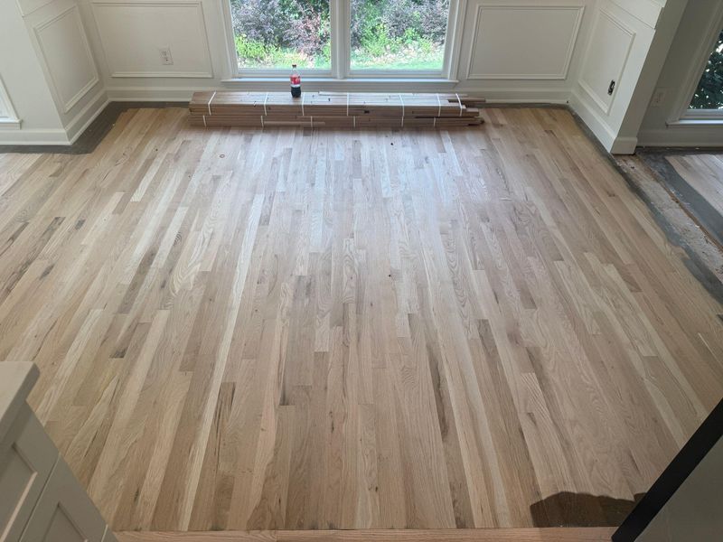 Solid hardwood installation