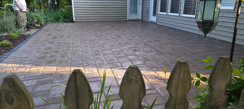 Stamped Concrete Installation