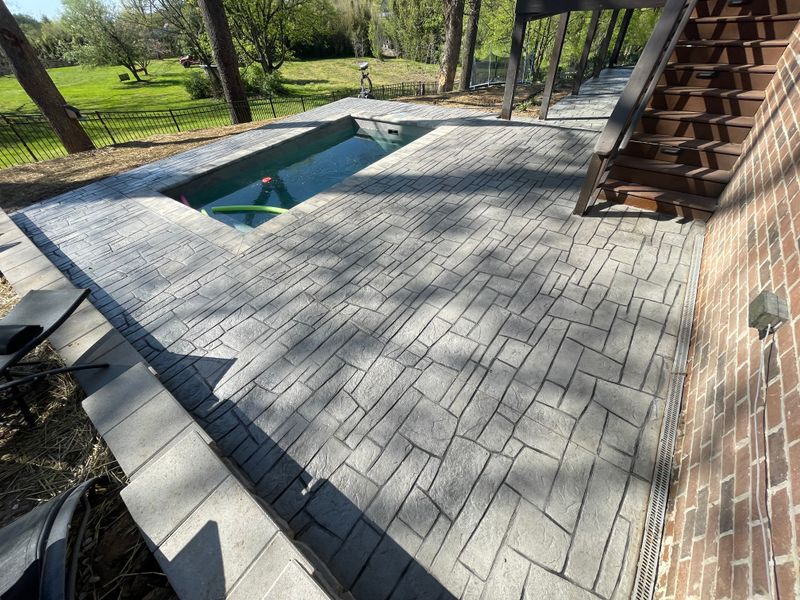 Stamped Concrete Installation
