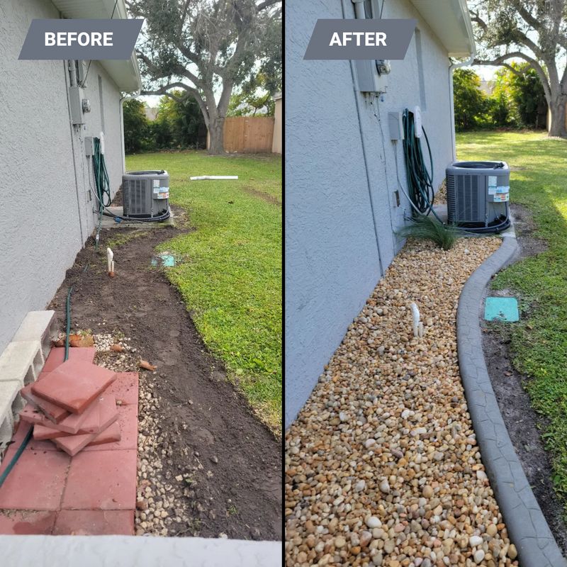 New Landscape Before and After