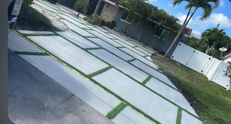 Transformative Stamped Concrete Driveway Upgrade