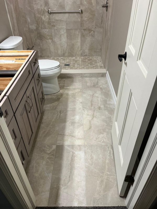 Tile installation