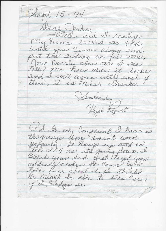Testimonials Over the Years