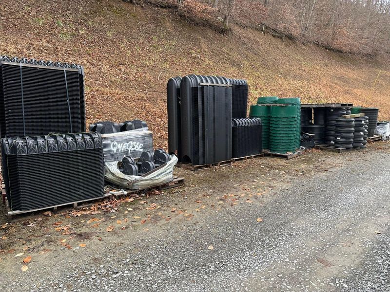 Sale of septic and drain field products.