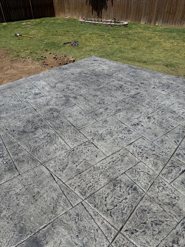 Stamped Concrete Installation