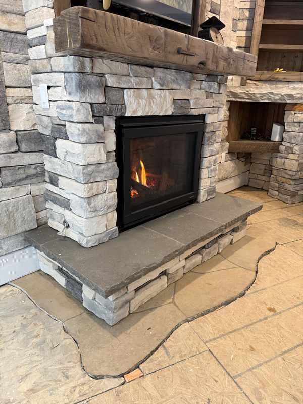 Custom Interior Stone Fireplaces