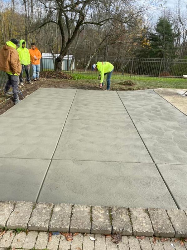Stamped Concrete Installation