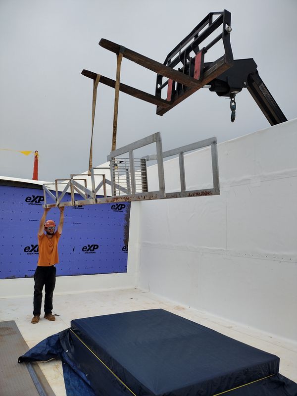 Structural Stair and Rail Erecting