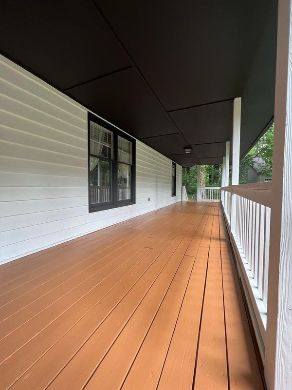 Exterior Deck staining & building