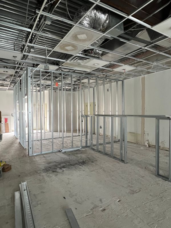 COMMERCIAL - metal framing __ drywall __ acoustical ceilings