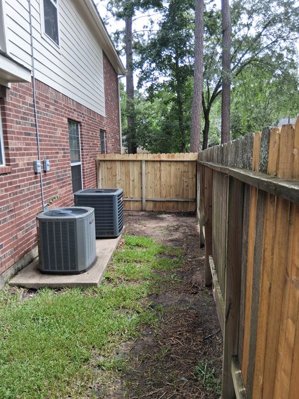 Wood fencing