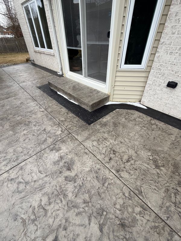 Stamped Concrete Installation