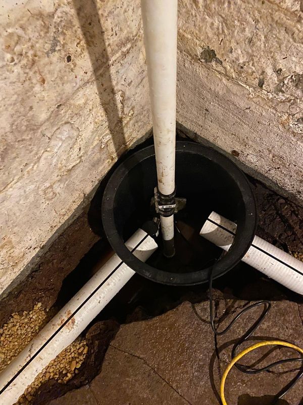 Basement waterproofing/interior and exterior French drainage system installation