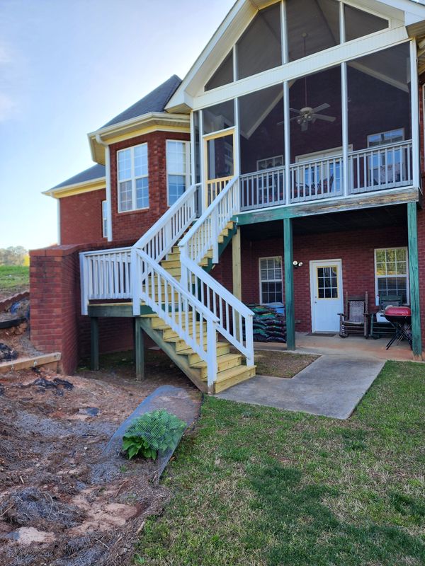 Elevate Your Space: Stunning Porch Transformation in Sharpsburg, GA