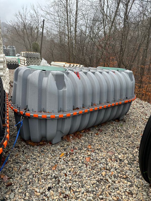 Sale of septic and drain field products.