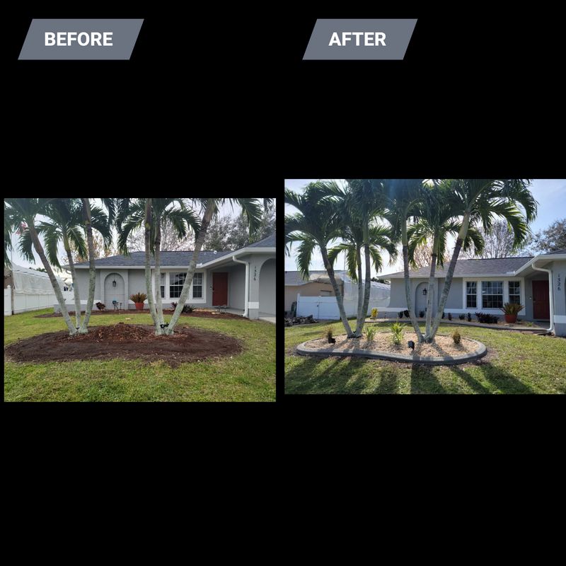 Mulch and Rock Installation