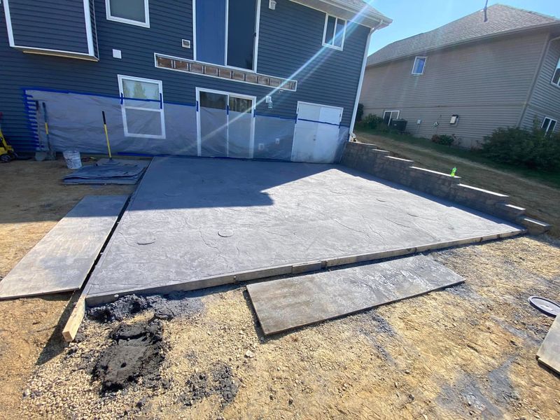 Stamped Concrete Installation