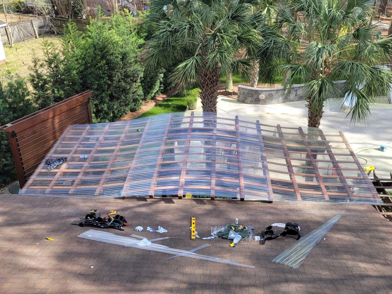 Ipe deck and trellis 