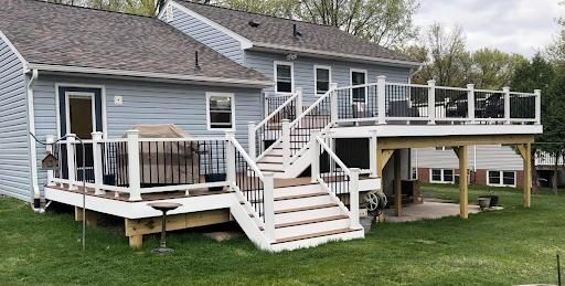 Deck and railings