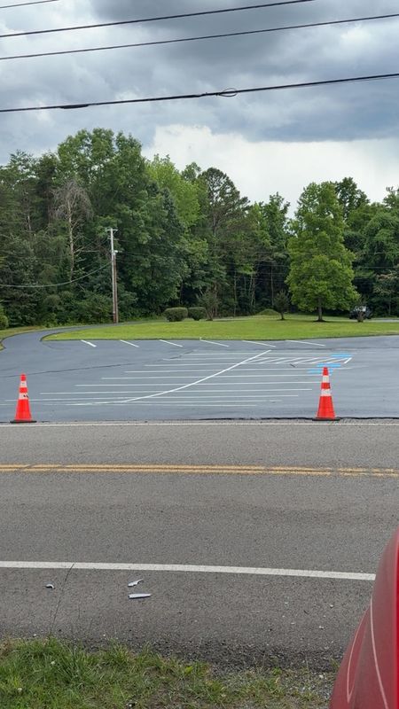 Parking Lot crack filling