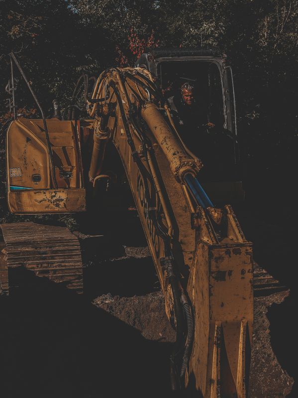 Carving a Pond into a Mountain Side