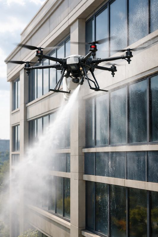 Drone Pressure Washing