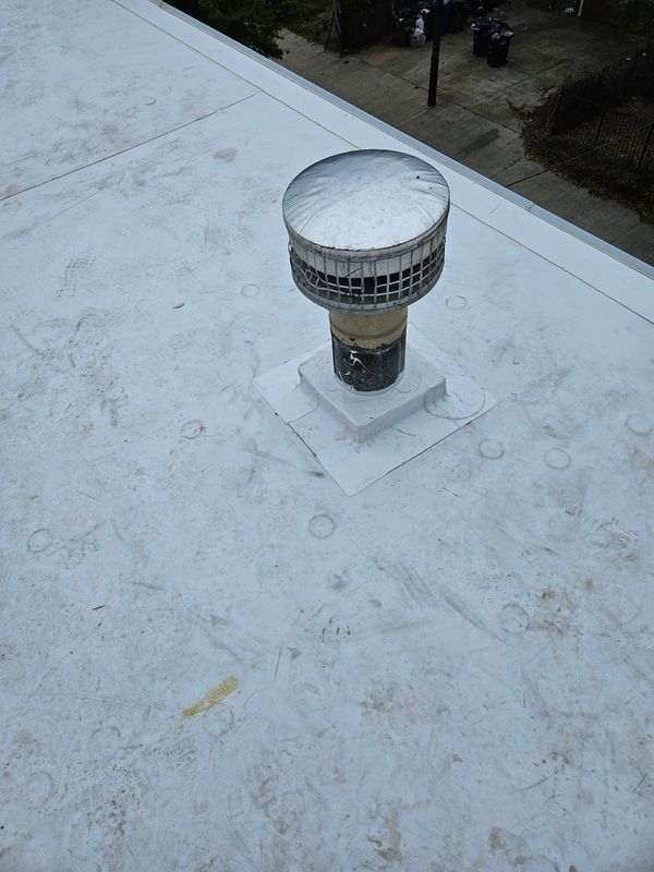 TPO Flat roof installation 