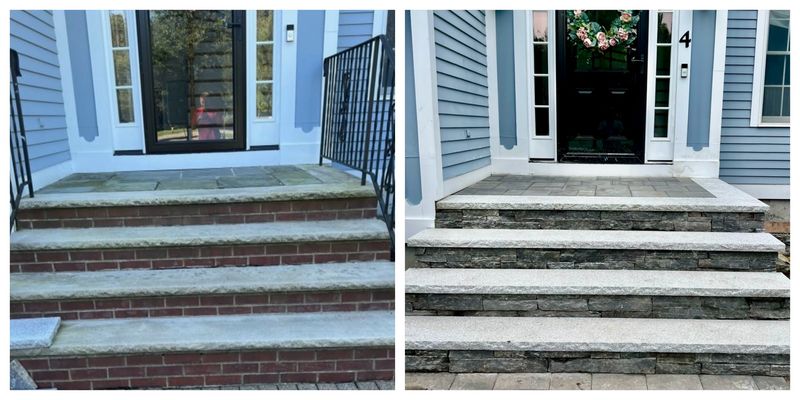Elevating Andover: Stone Steps and Paver Walkway by Brouder & Sons Landscaping and Irrigation