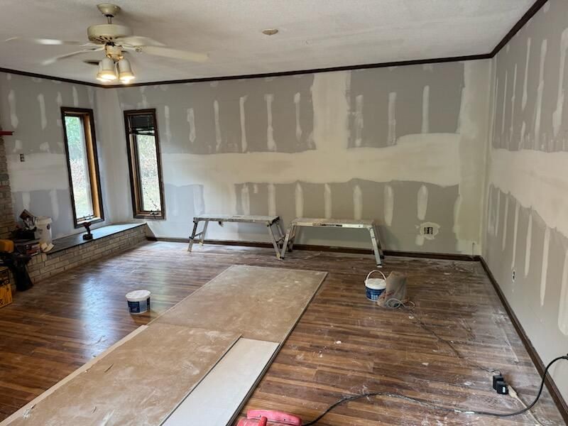 Carbondale Roof Leak repair and Drywall installation