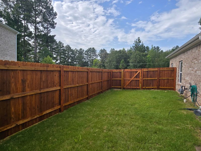 Cedar Privacy Fence Installation