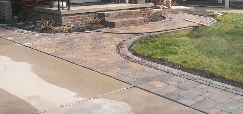 Paver Porch & Step Installation