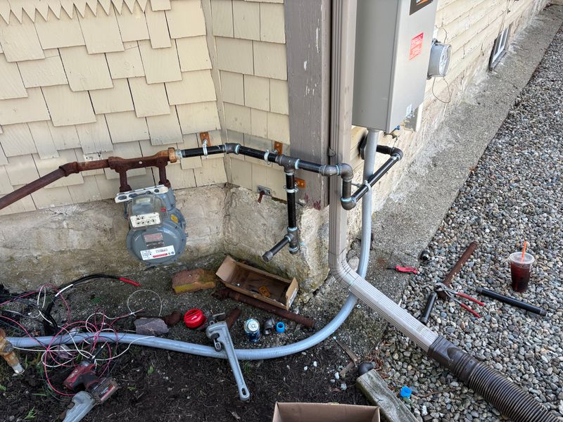 Gas main upgrade/ generator