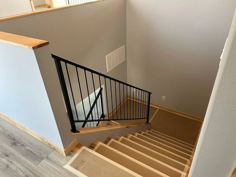 Custom Metal Staircase Railings Installed in Frazee MN