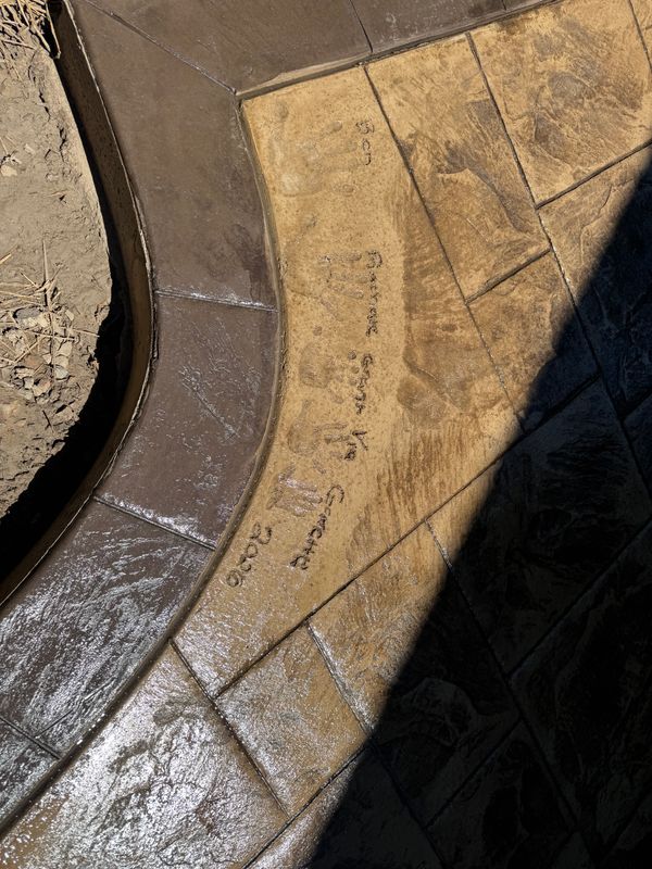 Stamped Concrete Installation