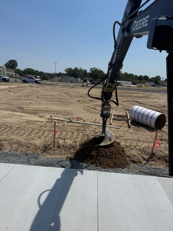 Pole base foundations