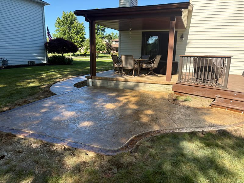 Stamped Concrete Installation