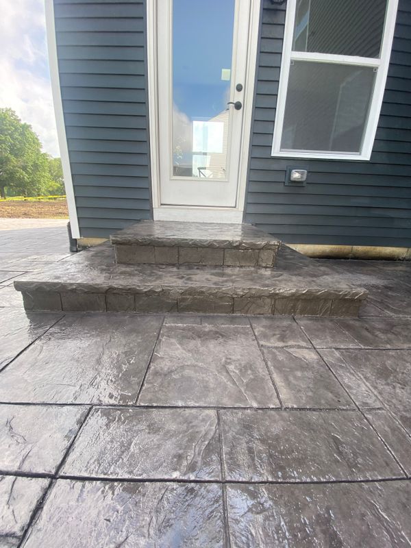 Stamped Concrete Installation