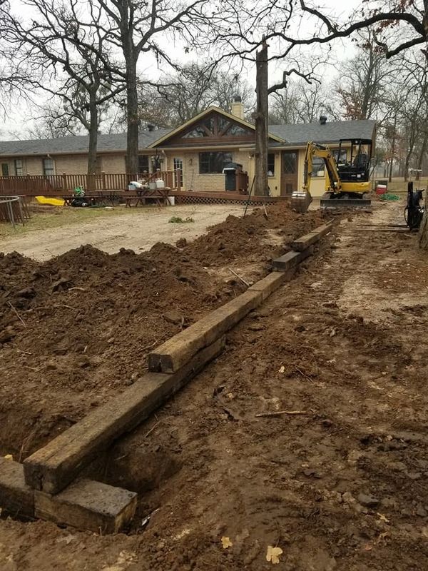 Stone Wall Installation