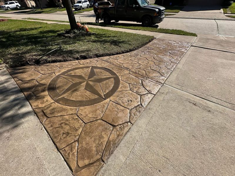 Stamped Concrete Installation