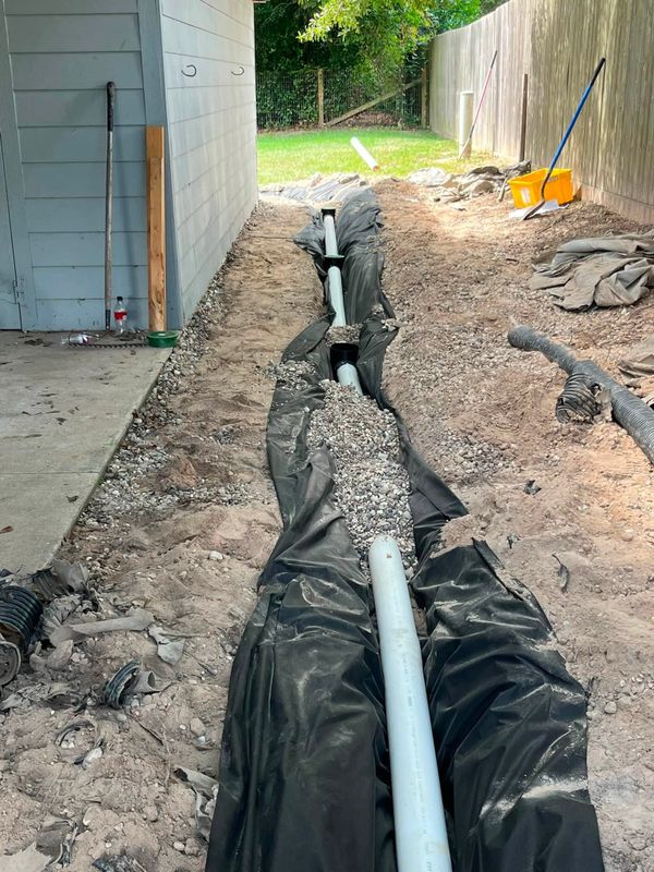 French Drainage Install