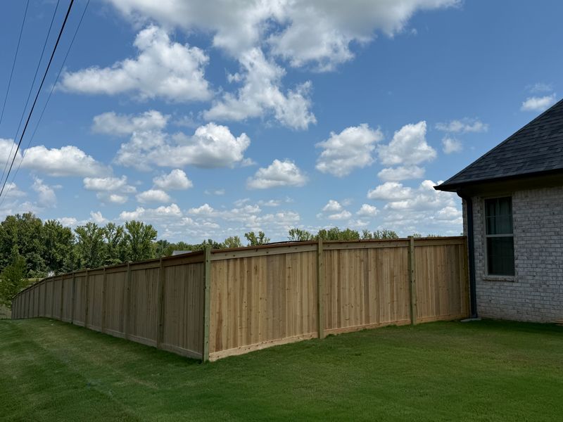 Wood fencing