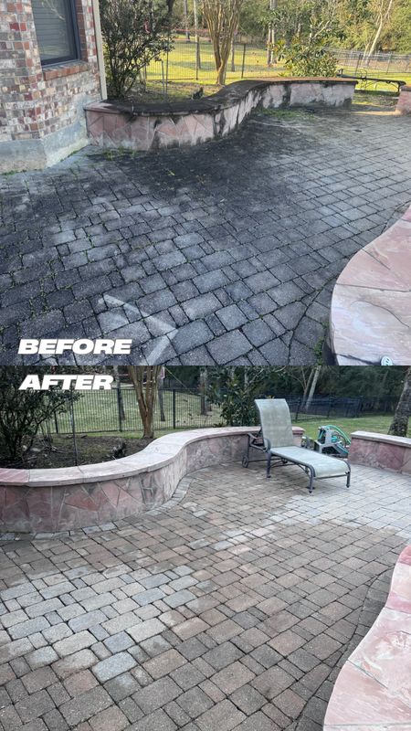 Paver/ Traventine Hardscape Cleaning & Sanding