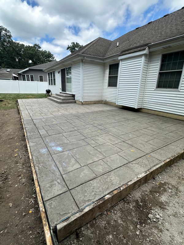 Stamped Concrete Installation